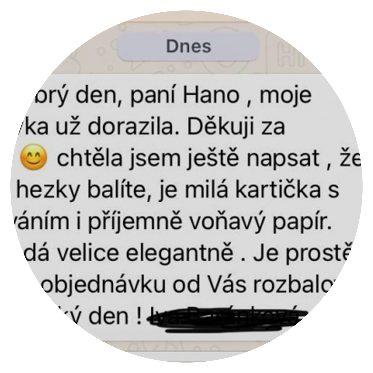 Z našeho messengeru